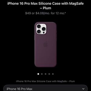 iPhone 16 Pro Max Silicone Case with MagSafe - Plum